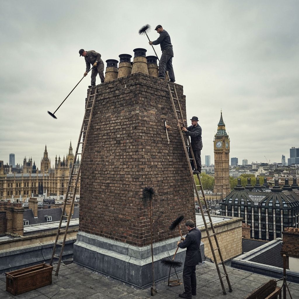 Professional chimney sweeping service
