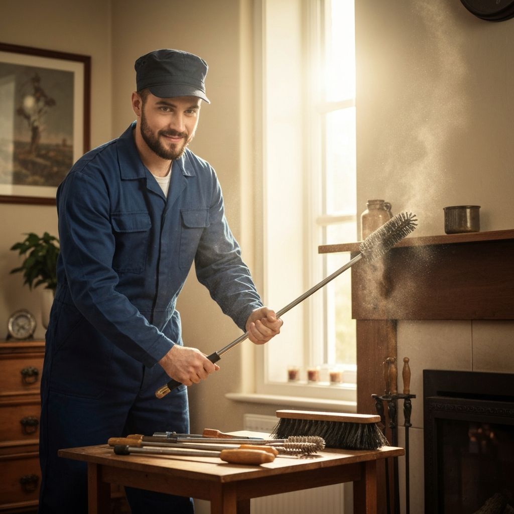 Professional chimney sweeping service